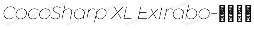 CocoSharp XL Extrabo字体转换